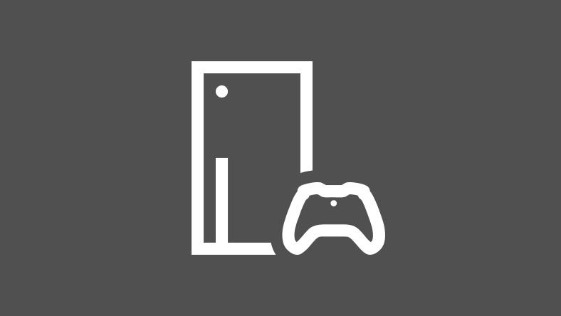 Ilustração em line art de um console Xbox Series X