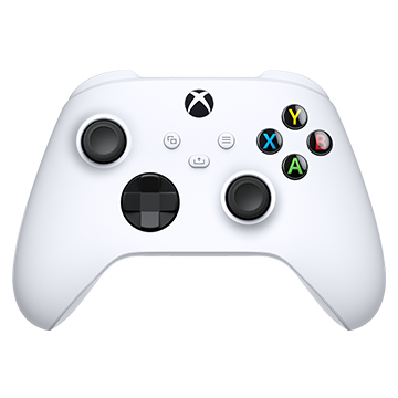 Detail view of Xbox Wireless Controller – Robot White